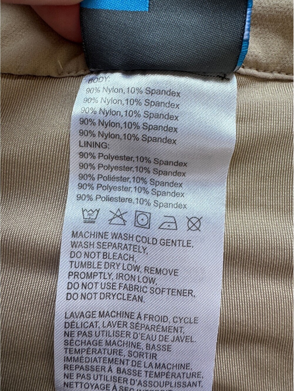 Khaki Hiking Skort Women’s XS High Rise Stretch Utility Travel Zip Pockets - Picture 6 of 8